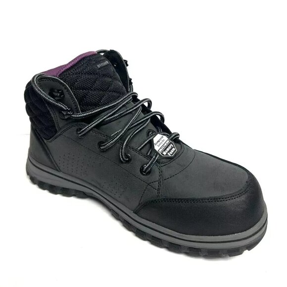 Skechers Women's Work Mccoll Comp Toe Boot Black Size 9 M - Picture 2 of 6